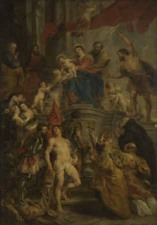 Peter Paul Rubens - The Virgin and Child Enthroned with Saints, Peter Paul Rubens, circa 1628
