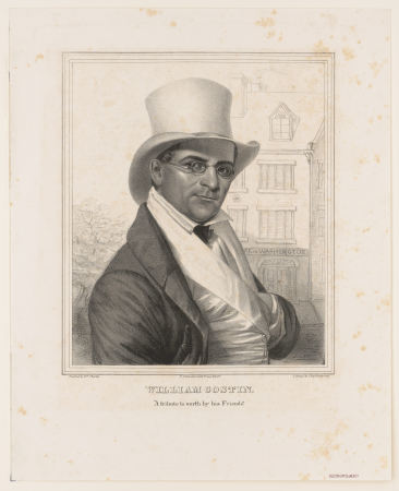 William Costin. "A tribute to worth by his friends" - painted by S.M. Charles ; lithogd. by Chas. Fenderich. LCCN2003655017, Charles Fenderich, 1842