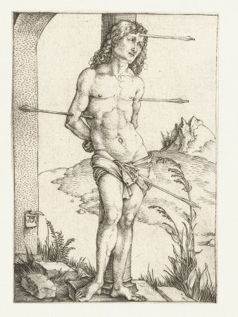 25 St Sebastian, Tied to a Column, Albrecht Dürer, 1499
