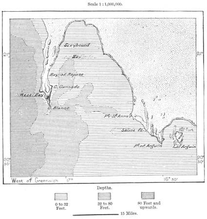 AFR V3 D197 Gulf and Island of Arguin, 12 June 1892