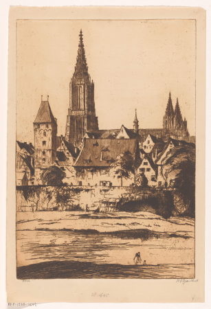 Ulm (originele titel op object), RP-P-1938-1645, Willem Adrianus Grondhout, between 1888 and 1934