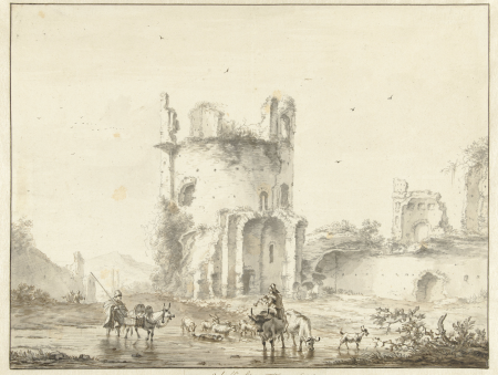 Landschap met ruïne, RP-T-1890-A-2294, Willem Schellinks, 1658