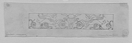 Study of a frieze after the antique, for Daedalus and Pasiphaë, and for the child Hercules?, Gustave Moreau, between 1850 and 1895