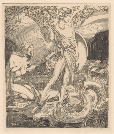 Perseus en Andromeda, RP-P-1935-1308, Johannes Josephus Aarts, between 1881 and 1934