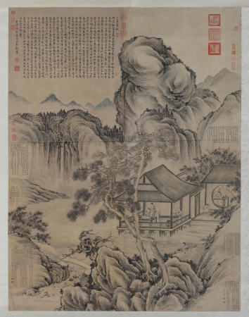 "Dong Bangda Sanxitang Memory Drawing Scroll", Dong Bangda