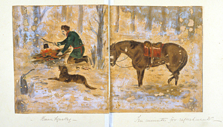 Riviere Muskeg / Ten minutes for refreshment, H. Bullock Webster, from 1874 until 1880