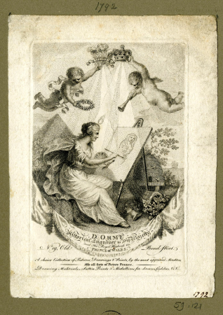 Print, trade-card, Daniel Orme, circa 1792