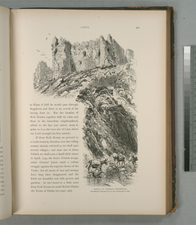 Castle of Tiberias (Tûbarîyeh), showing the damage done by the earthquake of 1837, 1881