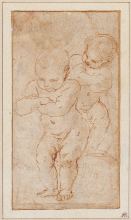 Carracci - Attributed to - Two Putti, 6830, Annibale Carracci