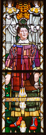 Detail depicting St. Lawrence, Józef Mehoffer, between 1898 and 1900