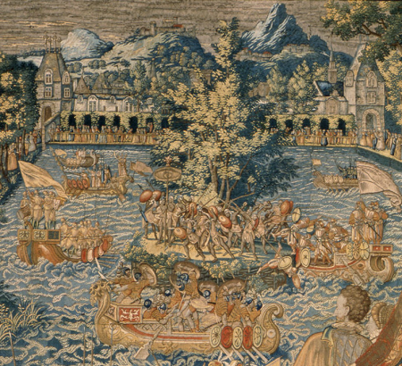 Attack of View in front of the castle of Fontainebleau, circa 1580