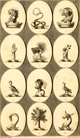 British crests - containing the crests and mottos of the families of Great Britain and Ireland; together with those of the principal cities; and a glossary of heraldic terms (1817) (14783974245), 1817