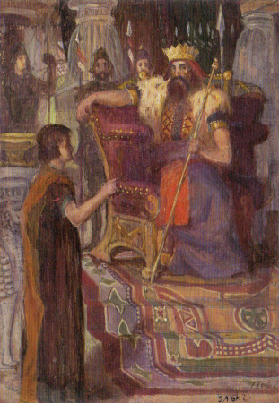 Nebuchadnezzar and Daniel, Shigeru Aoki, 1906