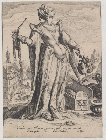 Wealth, from Virtues and Vices, Zacharias Dolendo, 1596–97