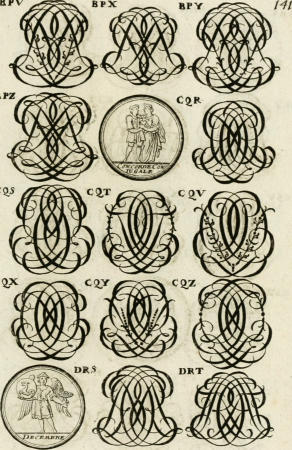 Livre curieux et utile pour les sçavans et artistes - composé de trois alphabets de chiffres simples, doubles and triples, fleuronnez et au premier trait - accompagné d'un tres grand nombre de (14766764653), 1685