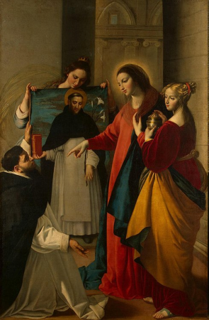 Appearance of the Virgin to St Dominic in Soriano, Juan Bautista Maíno, between 1631 and 1640