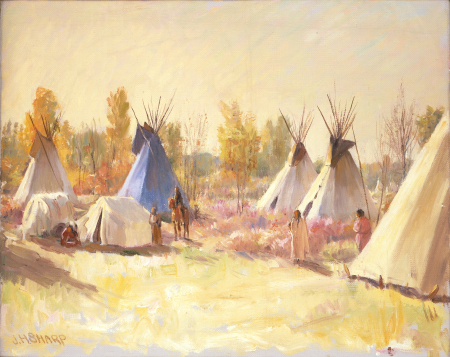 The Blue Tepee, Joseph Henry Sharp, circa 1906