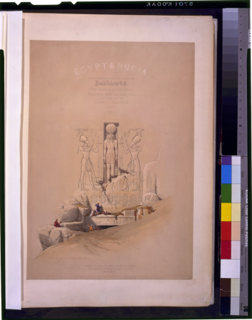 Entrance to the Great Temple of Aboo-Simble, Nubia - David Roberts, R.A. LCCN2002717569, 1846