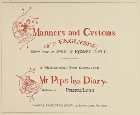 Manners and customs of ye Englyshe, Richard Doyle, 1849