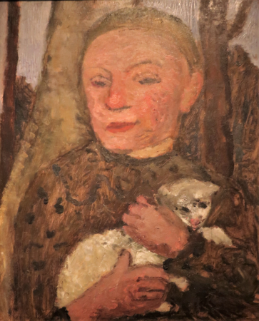 1904 Modersohn-Becker Mädchen mit Lamm, Paula Modersohn-Becker