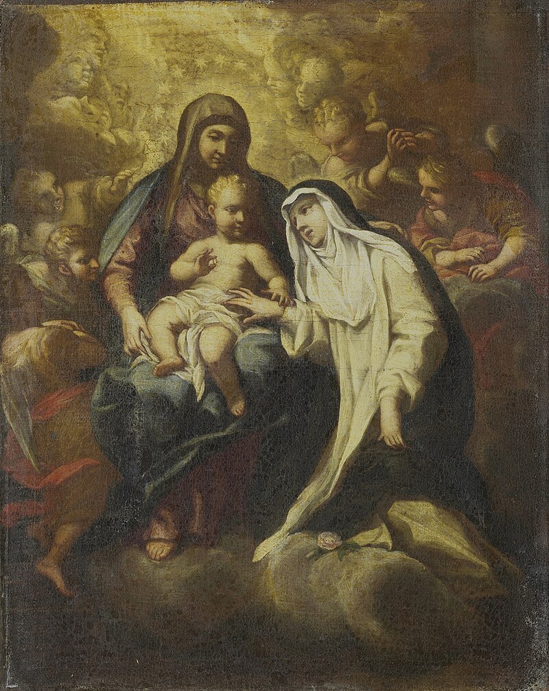 The mystical marriage of Saint Rose of Lima., Lazzaro Baldi, between 1666 and 1670