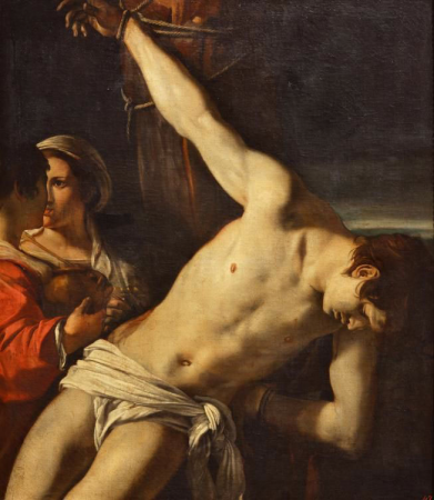 St Sebastian tended by Irene, Angelo Caroselli, between 1615 and 1652