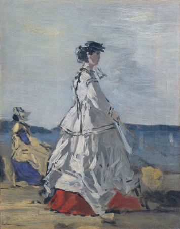 Princess Pauline Metternich (1836–1921) on the Beach, Eugène Louis Boudin, between 1865 and 1867