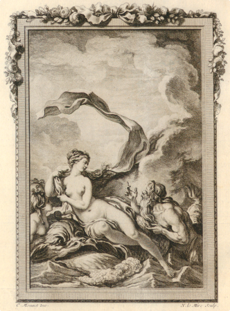 Thetis listens to Proteus who predicts that she will have a son more powerful than his father., Noël Le Mire