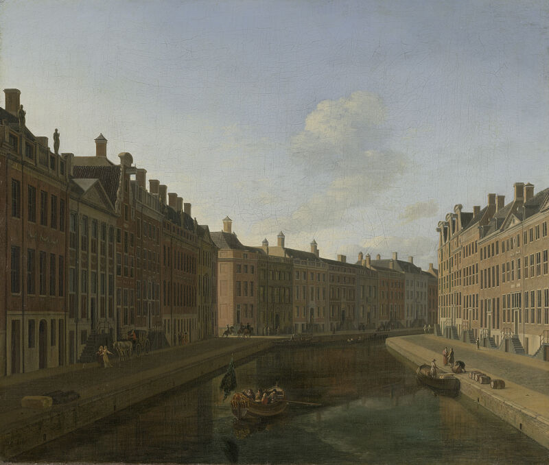 View of the Golden Bend in the Herengracht from the east, 1685
