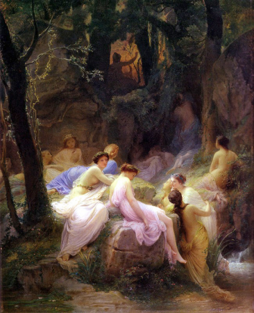 Nymphs Listening To The Songs of Orpheus, Charles Jalabert