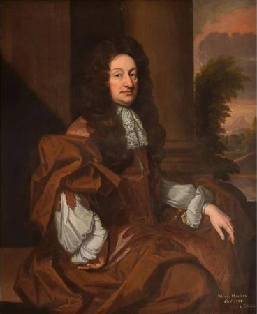 Portrait of Mandy Musters, Seated by a Column, Godfrey Kneller