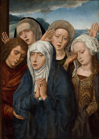 The Mourning Virgin with St. John and the Pious Women from Galilee, Hans Memling, From 1485 until 1490