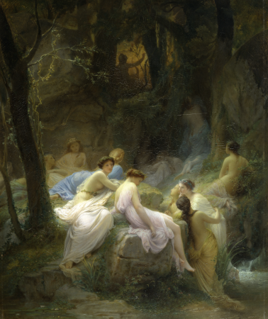 Nymphs Listening to the Songs of Orpheus, Charles Jalabert, 1853