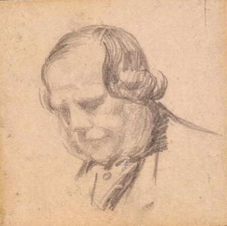 Head Of A Man by Charles S Keene, Charles Keene, between 1850 and 1891