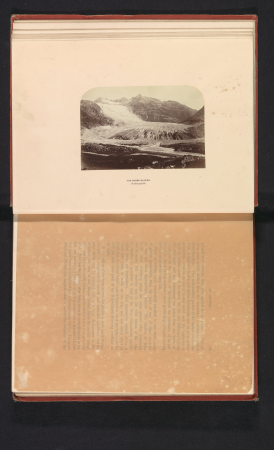 Gezicht op de Rhônegletsjer The Rhone glacier (titel op object), RP-F-2001-7-455-5, Ernest Edwards