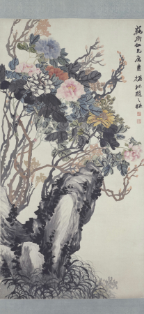 "Zhao Zhiqian's Peony Scroll", Zhao Zhiqian