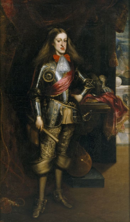 King Charles II, in armor., Juan Carreño de Miranda, 1681