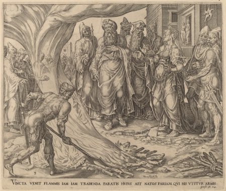 Tamar Brought to Execution, Maarten van Heemskerck, circa 1566