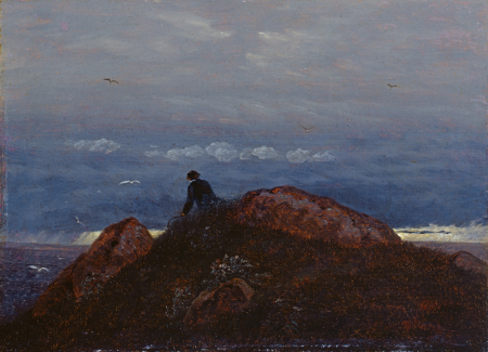 Dolmen with resting hiker, Carl Gustav Carus, between 1819 and 1820