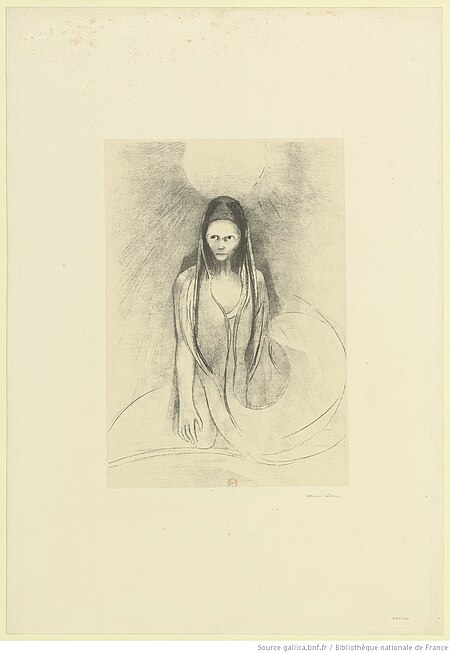 Redon - L'Intelligence fut à moi ! Je devins le Buddha, btv1b6951118k, Odilon Redon