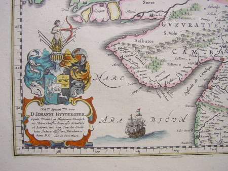 A bit more to the north and west* From William Blaeu's famous map, 1638