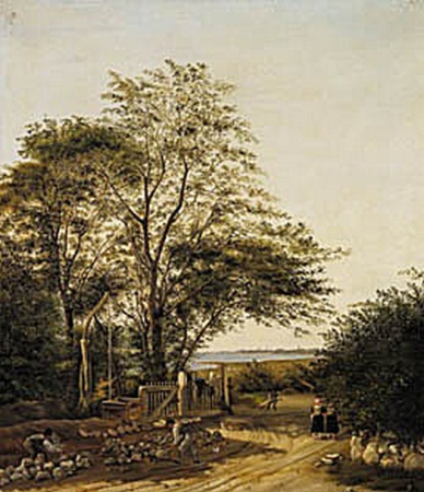 A group of trees at Charlottenlund., Fritz Petzholdt, circa 1828