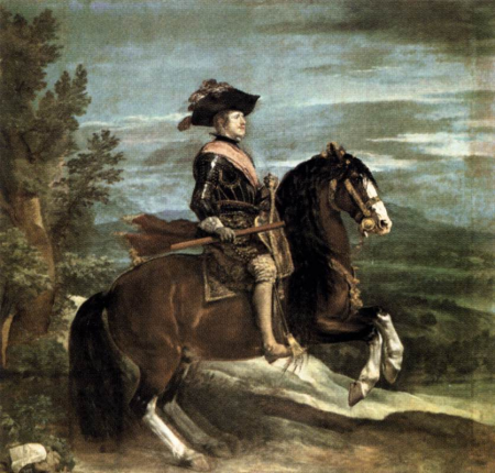 Equestrian portrait of Philip IV, Diego Velázquez, from 1635 until