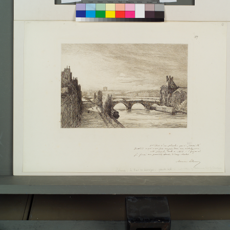 View of the Seine, Arc de Triomphe., 1882