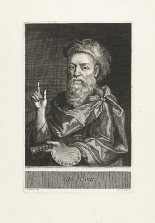 Portret van Pierre van Bouc David Bok, RP-P-BI-7470, Gérard Edelinck, between 1673 and 1707