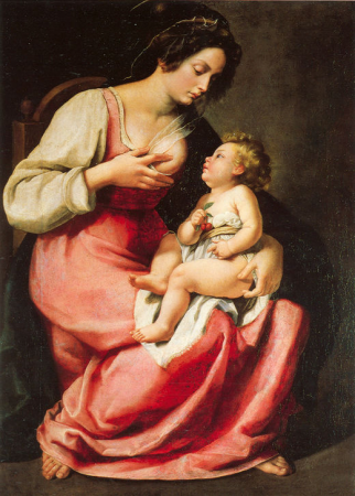 Virgin with the Child, Artemisia Gentileschi, between 1609 and 1610