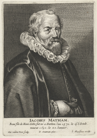 Portret van Jacob Matham, RP-P-1907-335, Jacob Matham, between 1631 and 1680