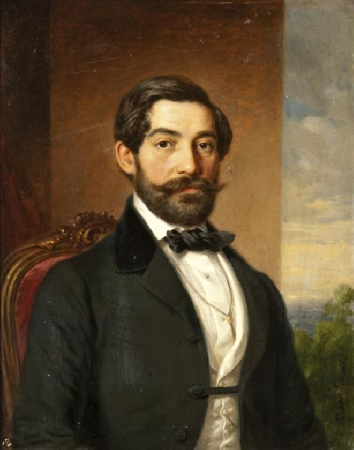 Portrait of a Man, Miklós Barabás, 1857