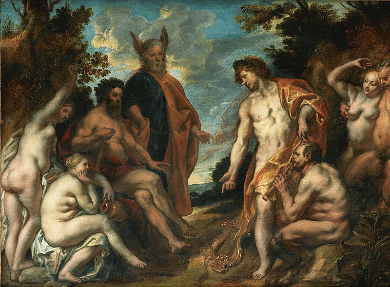 The judgement of Midas in the contest between Apollo and Pan, Jacob Jordaens, circa 1640