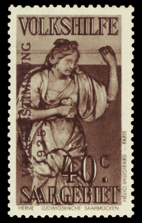 Saar 1934 199 Ludwigskirche, Carlo Luca Pozzi - Liebe, Carlo Pozzi